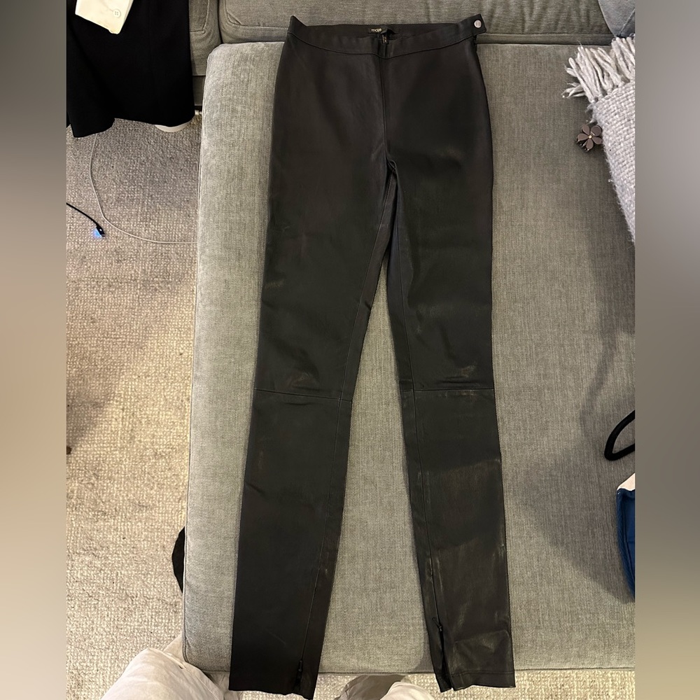Leather pants/leggings Sandro perfect condition size 36